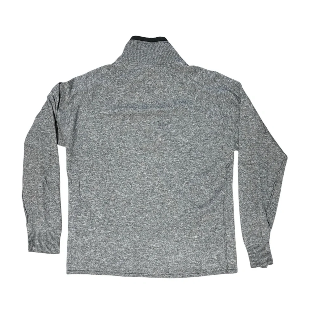The North Face Wool Sweater Men’s Medium Heather Gray Quarter Zip